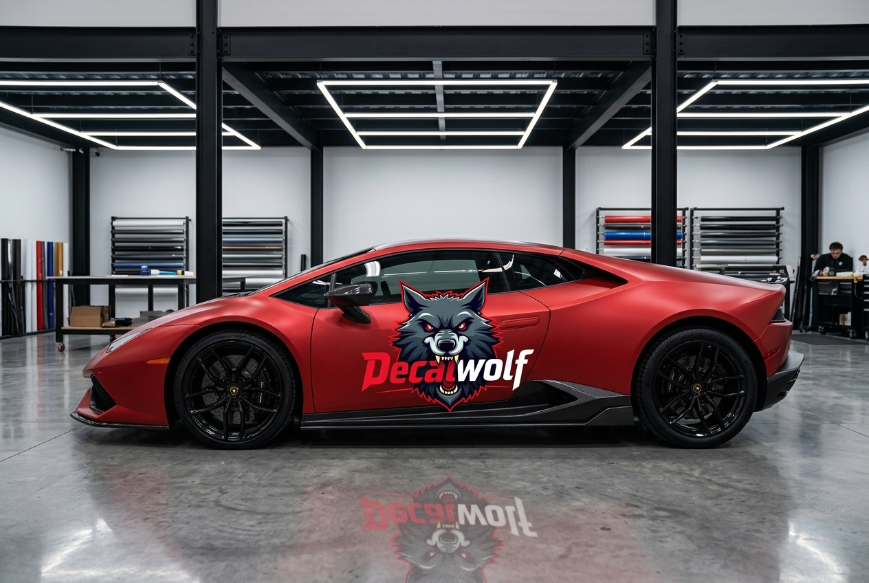 Wrapped supercar mockup